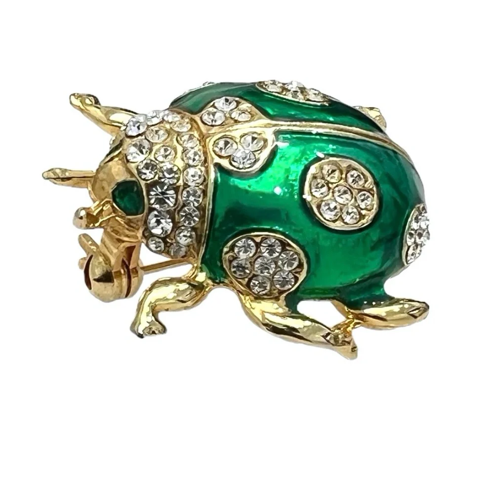 Vintage green enamel